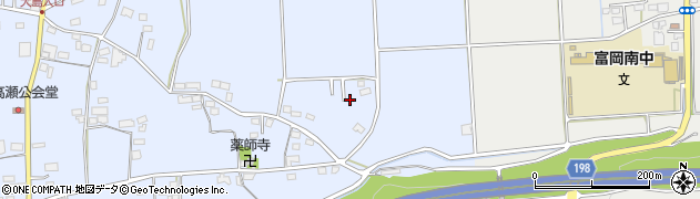 群馬県富岡市上高瀬1653-3周辺の地図