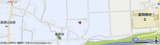 群馬県富岡市上高瀬1653周辺の地図
