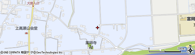 群馬県富岡市上高瀬1658周辺の地図