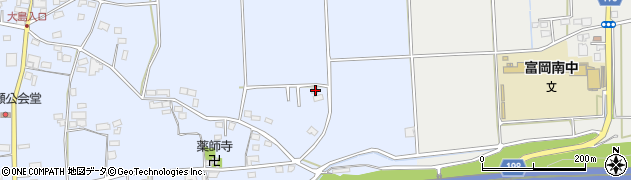群馬県富岡市上高瀬1641周辺の地図