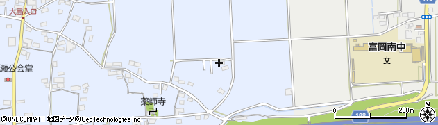 群馬県富岡市上高瀬1641-4周辺の地図