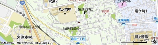長野県松本市宮渕周辺の地図