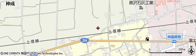 群馬県富岡市神成126周辺の地図