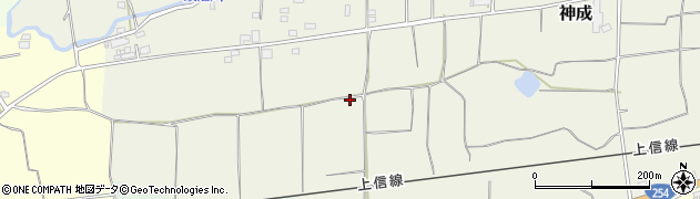 群馬県富岡市神成581周辺の地図