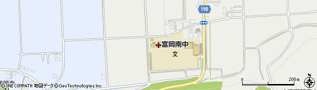 富岡市立南中学校周辺の地図