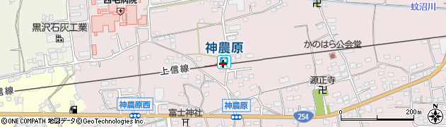 神農原駅周辺の地図