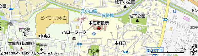 埼玉県本庄市周辺の地図