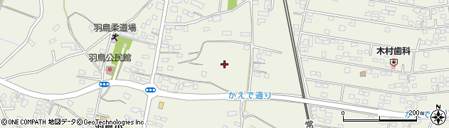 茨城県小美玉市羽鳥周辺の地図