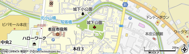 城下公園周辺の地図