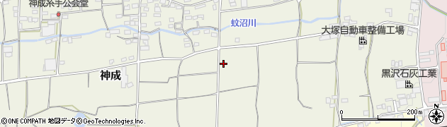 群馬県富岡市神成158周辺の地図