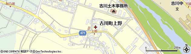 岐阜県飛騨市古川町上野周辺の地図