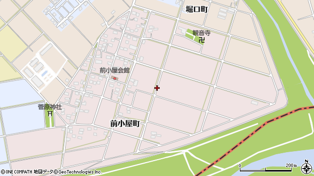 〒370-0406 群馬県太田市前小屋町の地図