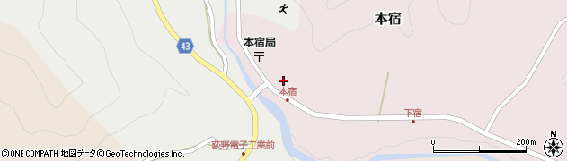 下仁田町役場　西牧出張所周辺の地図