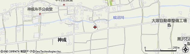 群馬県富岡市神成170周辺の地図