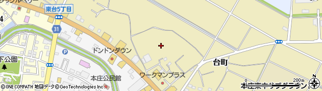 埼玉県本庄市台町周辺の地図