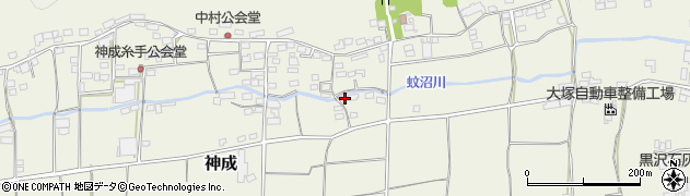 群馬県富岡市神成168周辺の地図