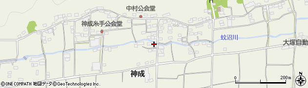 群馬県富岡市神成317周辺の地図