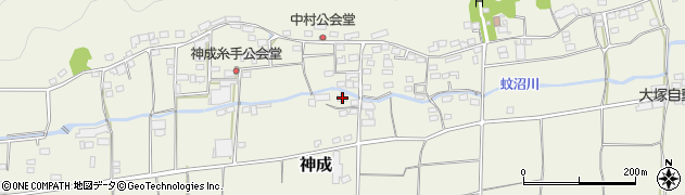 群馬県富岡市神成318周辺の地図
