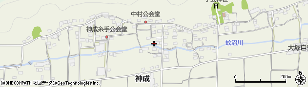 群馬県富岡市神成周辺の地図