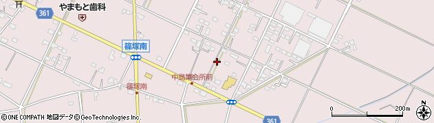 群馬県邑楽町（邑楽郡）篠塚周辺の地図