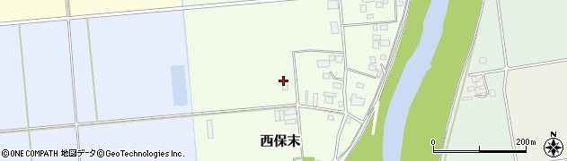 茨城県筑西市西保末周辺の地図
