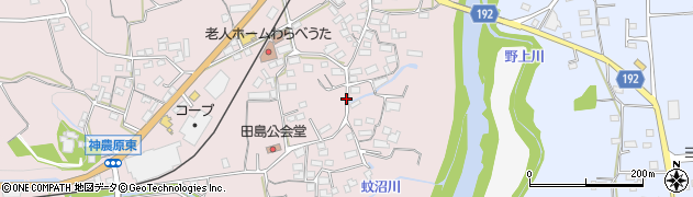 群馬県富岡市田島周辺の地図