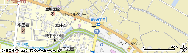 はま寿司　本庄店周辺の地図