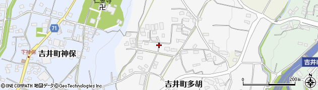 群馬県高崎市吉井町多胡周辺の地図