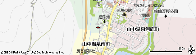 石川県加賀市山中温泉湯の出町（ロ）周辺の地図
