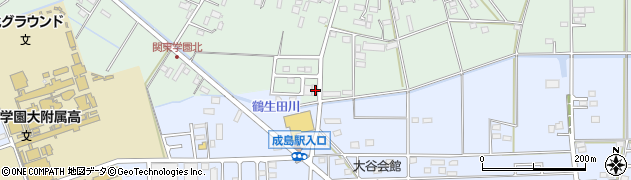 群馬県館林市成島町611-1周辺の地図
