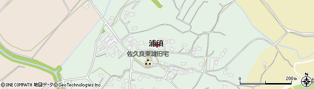 茨城県石岡市浦須周辺の地図