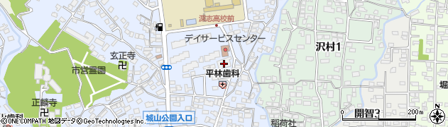 松本深志高等学校　深志同窓会周辺の地図