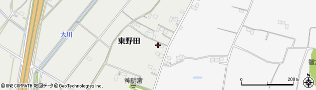 栃木県小山市東野田1348周辺の地図