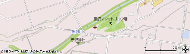 赤沢橋周辺の地図