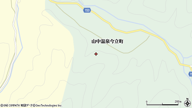 〒922-0135 石川県加賀市山中温泉大土町の地図