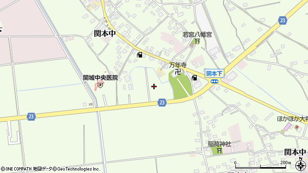 〒308-0127 茨城県筑西市関本下の地図