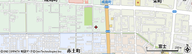 群馬県館林市成島町231-3周辺の地図