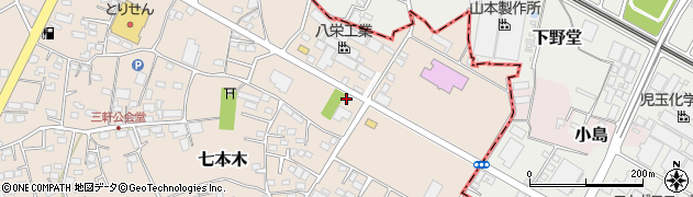 クリーニングホシノ上里店周辺の地図