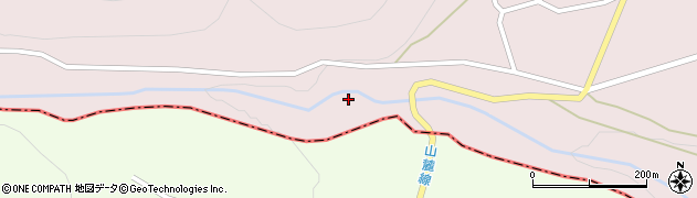 北黒沢橋周辺の地図
