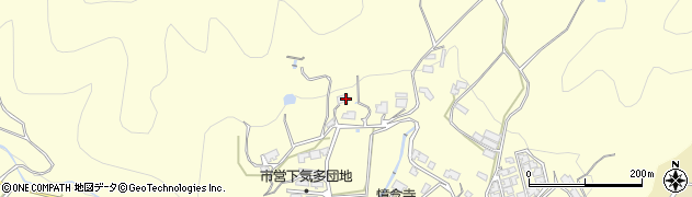 岐阜県飛騨市古川町下気多周辺の地図