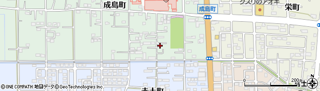 群馬県館林市成島町244周辺の地図