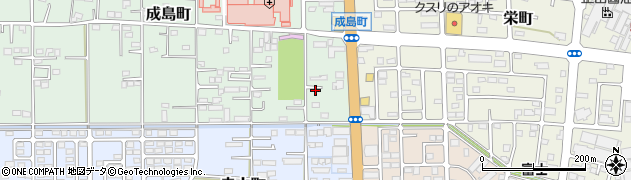 群馬県館林市成島町220周辺の地図