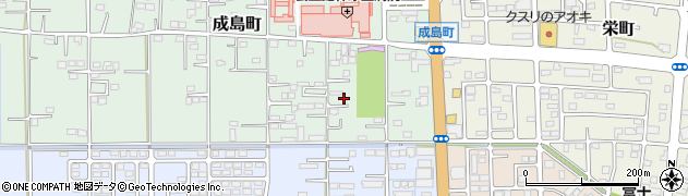 群馬県館林市成島町245周辺の地図