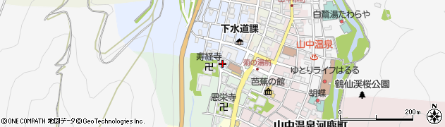 石川県加賀市山中温泉薬師町（タ）周辺の地図