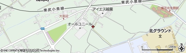 群馬県館林市成島町1102-9周辺の地図