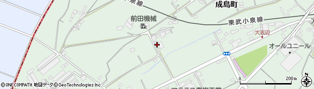 群馬県館林市成島町1195周辺の地図