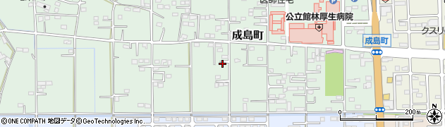 群馬県館林市成島町448周辺の地図
