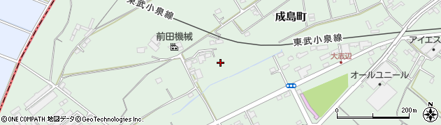 群馬県館林市成島町1186周辺の地図