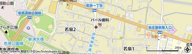埼玉県本庄市若泉周辺の地図