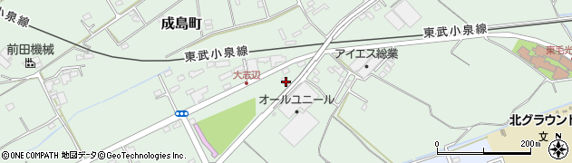 群馬県館林市成島町1164周辺の地図